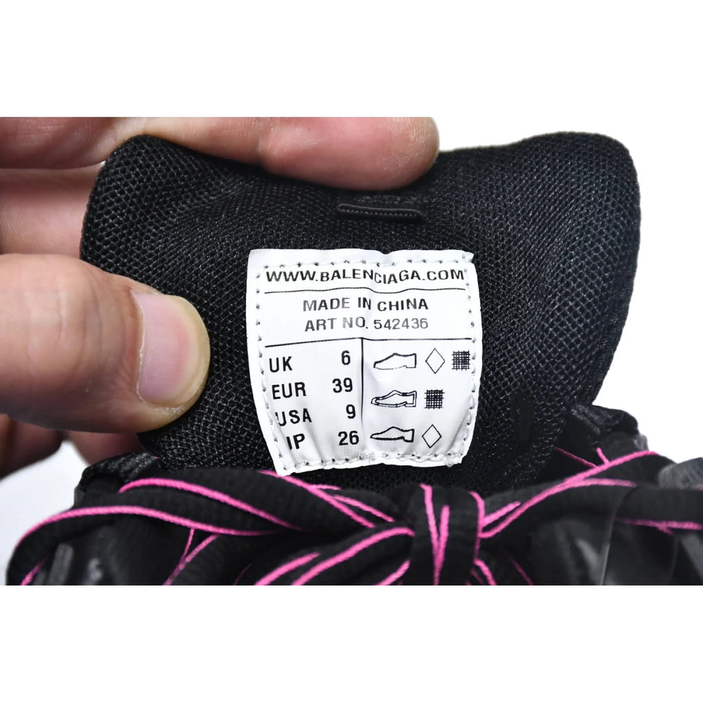 Balenciaga Track Black Rose Red