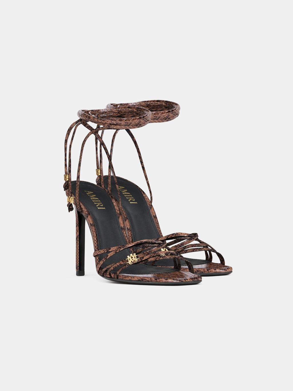 WOMEN - WOMEN'S SNAKE MA HEELED SANDAL - Brown