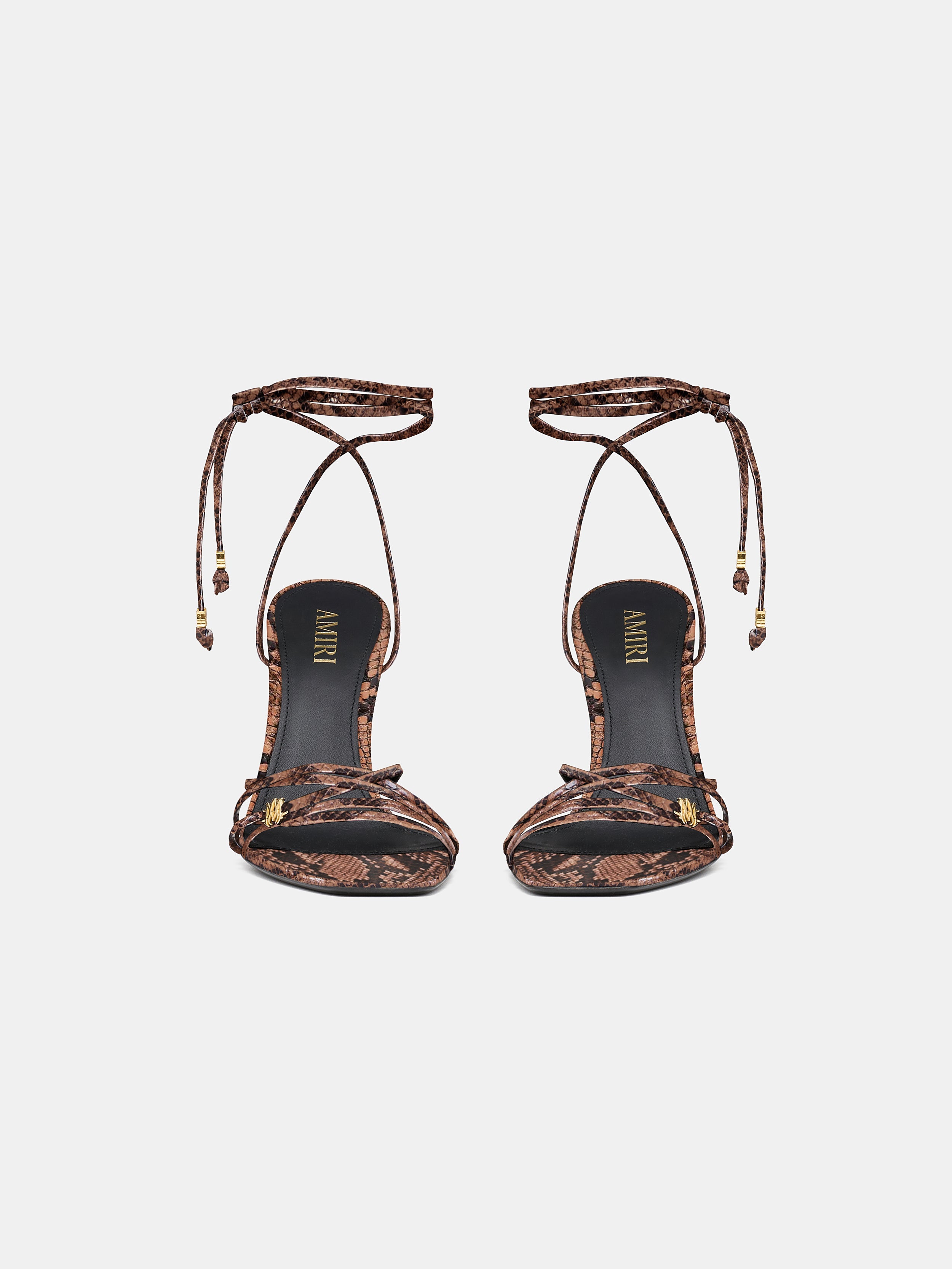 WOMEN - WOMEN'S SNAKE MA HEELED SANDAL - Brown