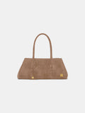 WOMEN - WOMEN'S SUEDE CROC HONEY 40 SHOULDER - Dark Brown