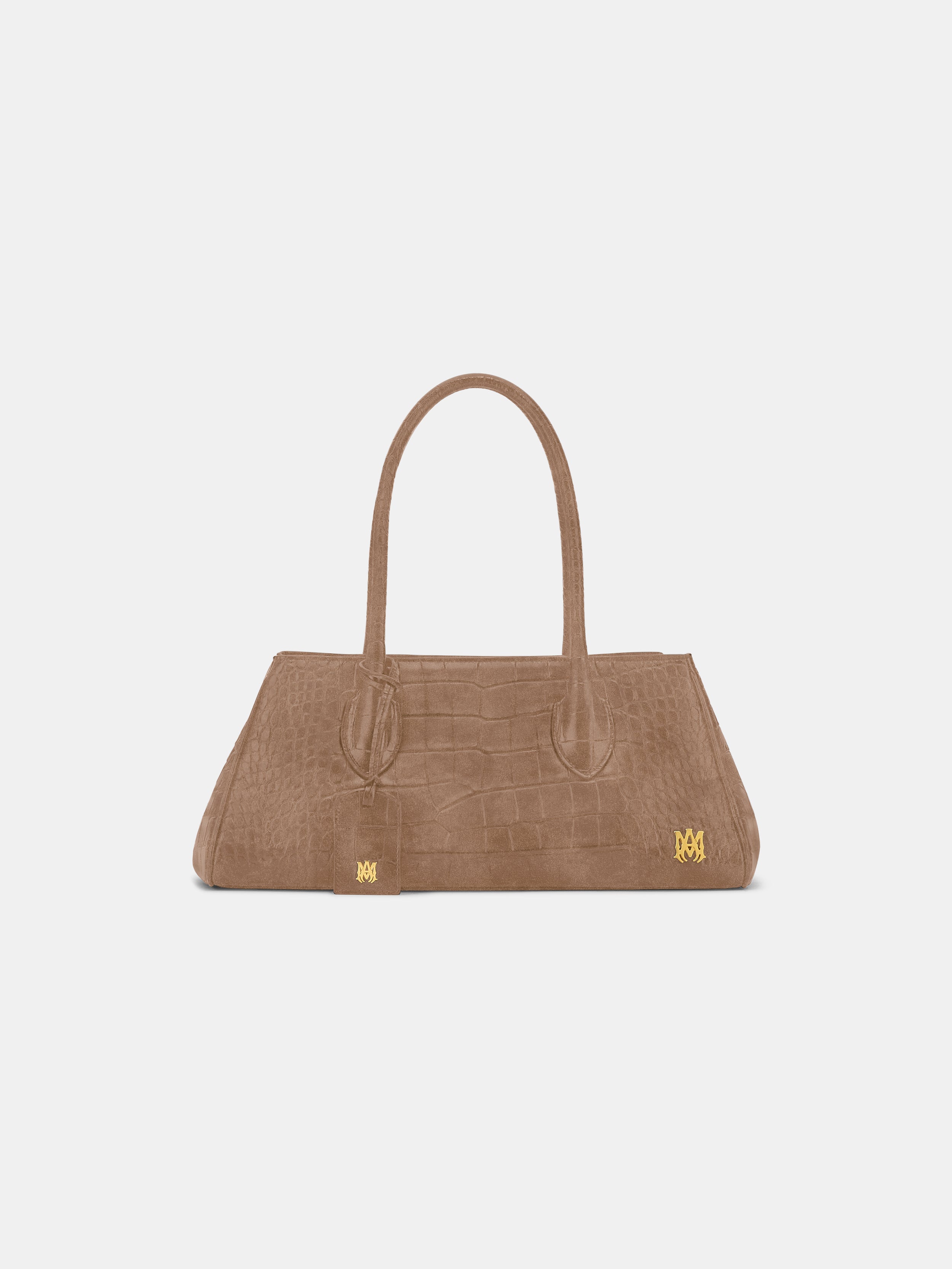 WOMEN - WOMEN'S SUEDE CROC HONEY 40 SHOULDER - Dark Brown