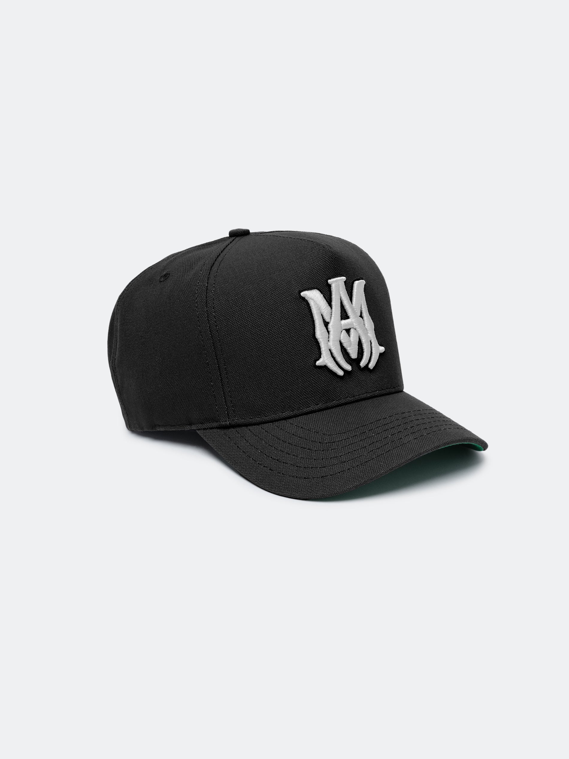MA STAGGERED AMIRI FULL CANVAS HAT - Black Off White