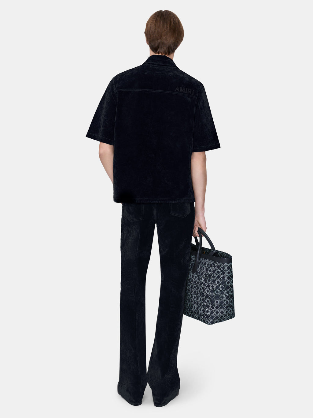 VELVET FLARE JEAN - BLACK
