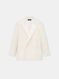 MA DOUBLE-BREASTED BLAZER - Alabaster