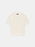 AMIRI CROCHET MESH TSHIRT - Ivory