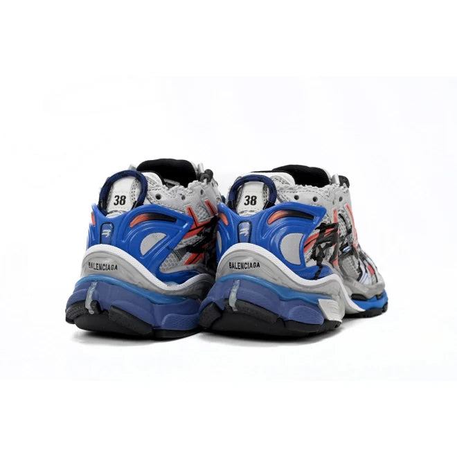 Balenciaga Runner White And Blue Printing