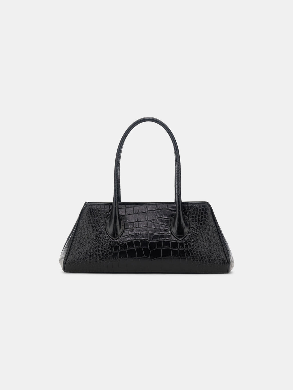 WOMEN - WOMEN'S EMBOSSED CROC HONEY 40 SHOULDER - Black