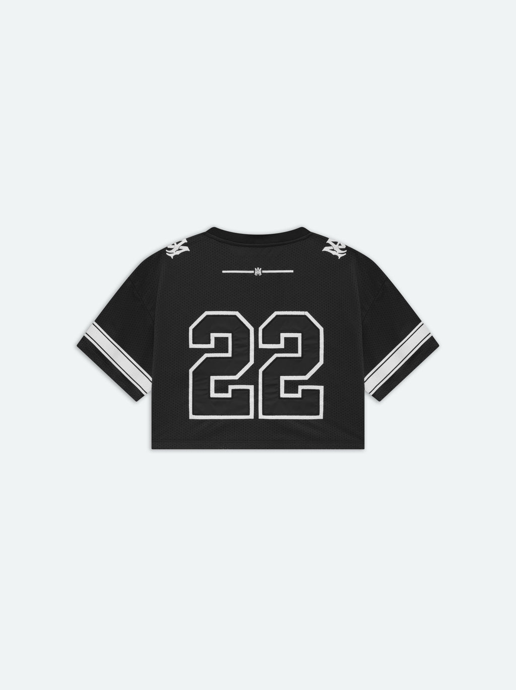 WOMEN- WOMEN'S 22 CROPPED MESH TEE - BLACK