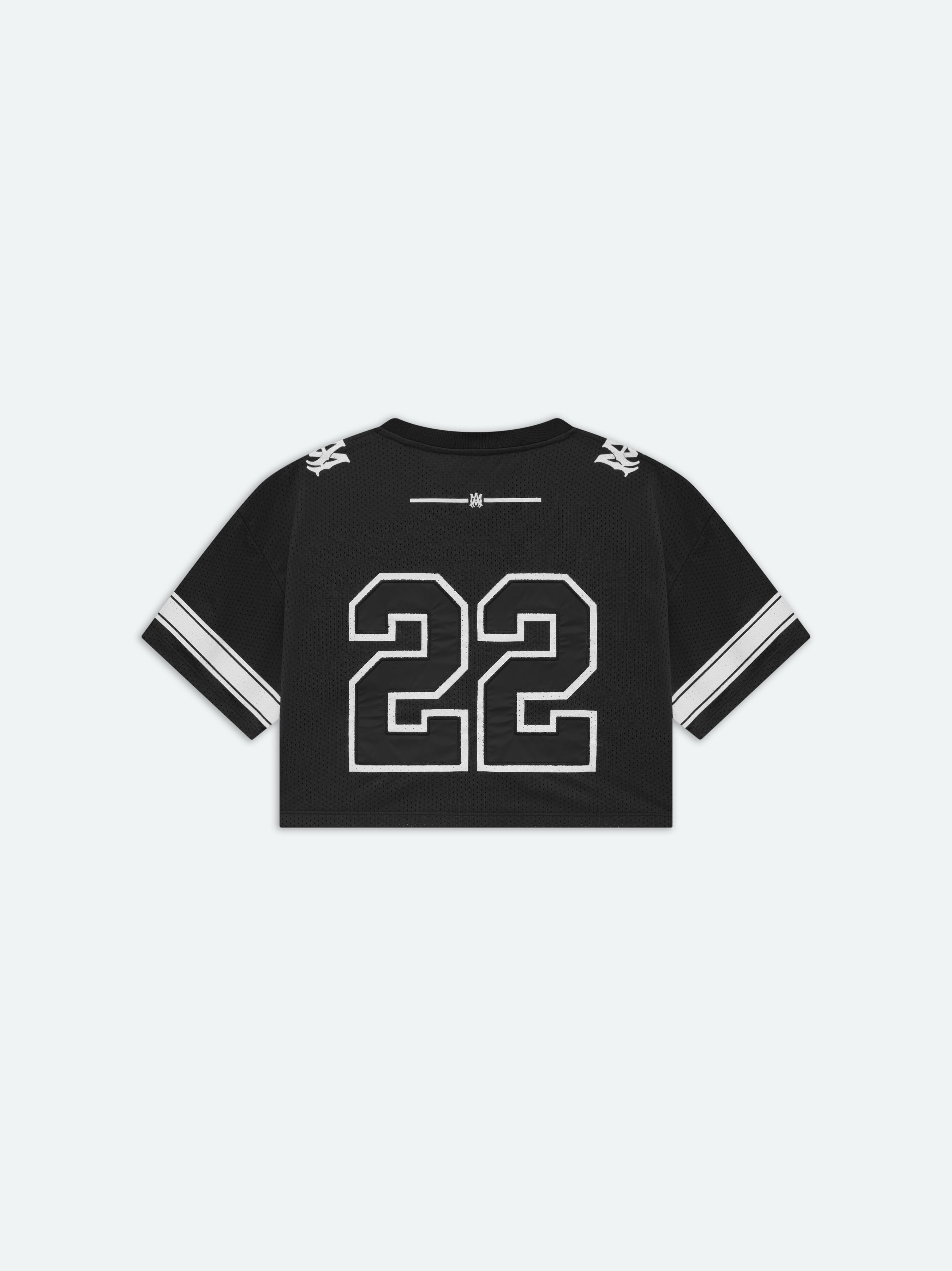 WOMEN- WOMEN'S 22 CROPPED MESH TEE - BLACK