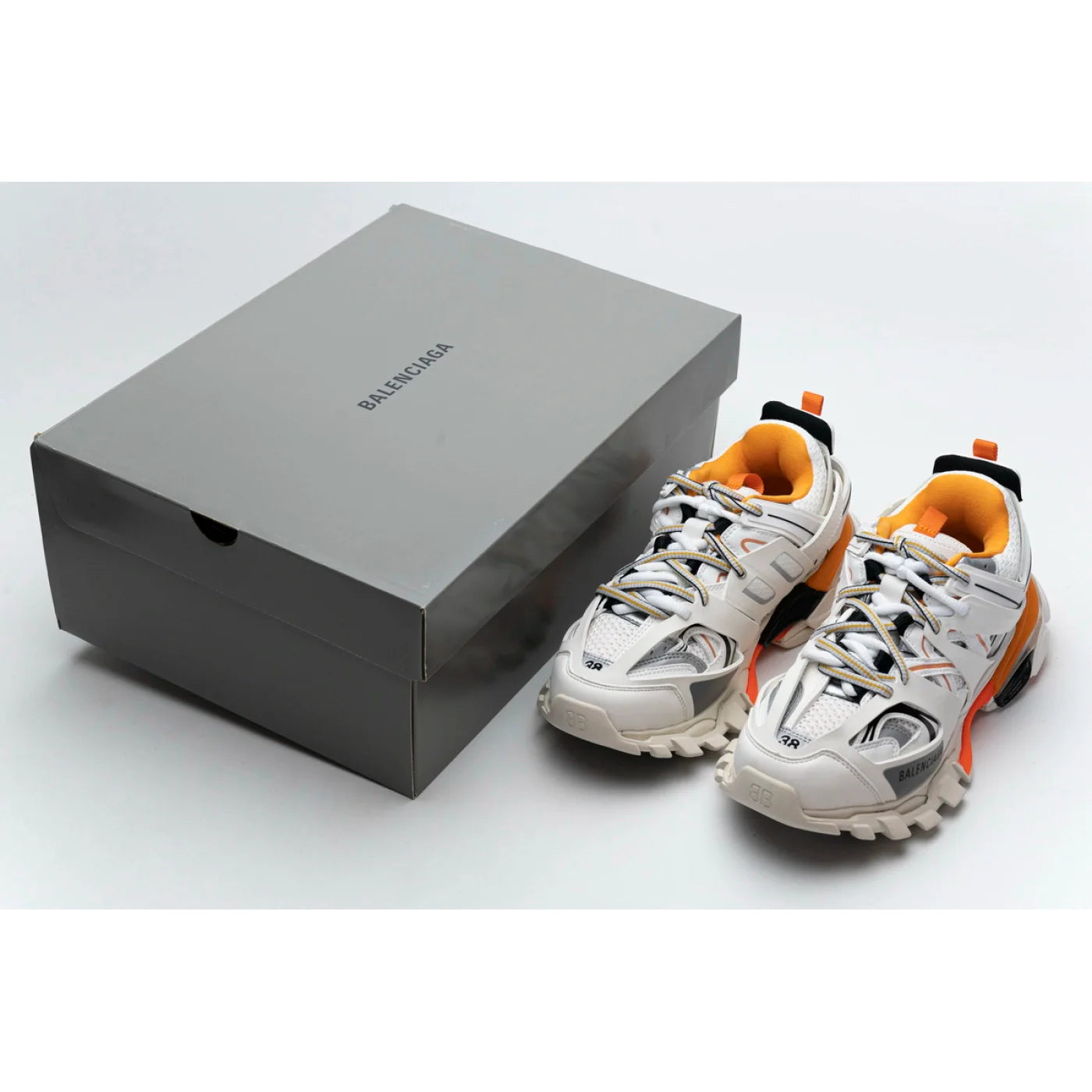 Balenciaga Track Led White Orange