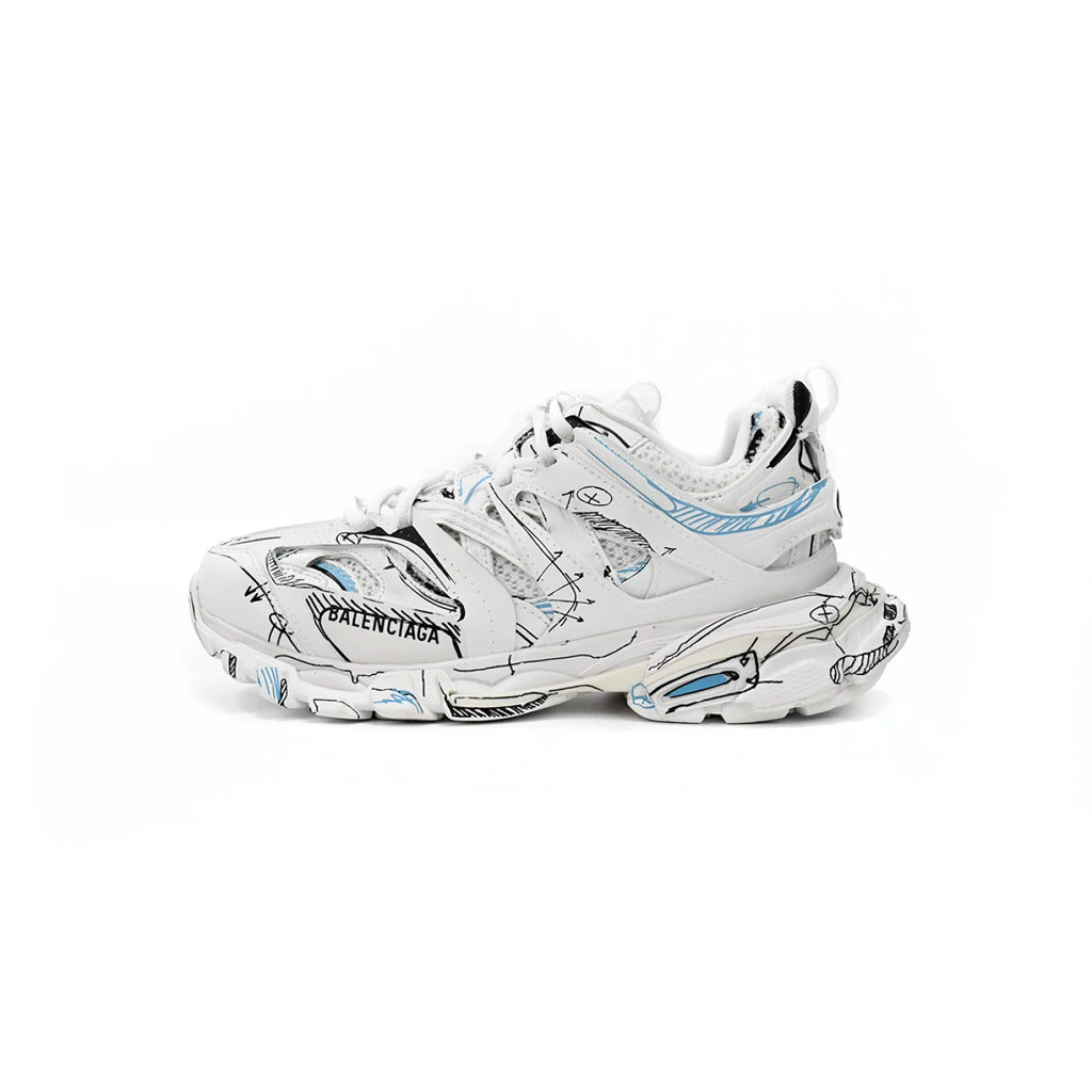 Balenciaga Track. Black Graffiti