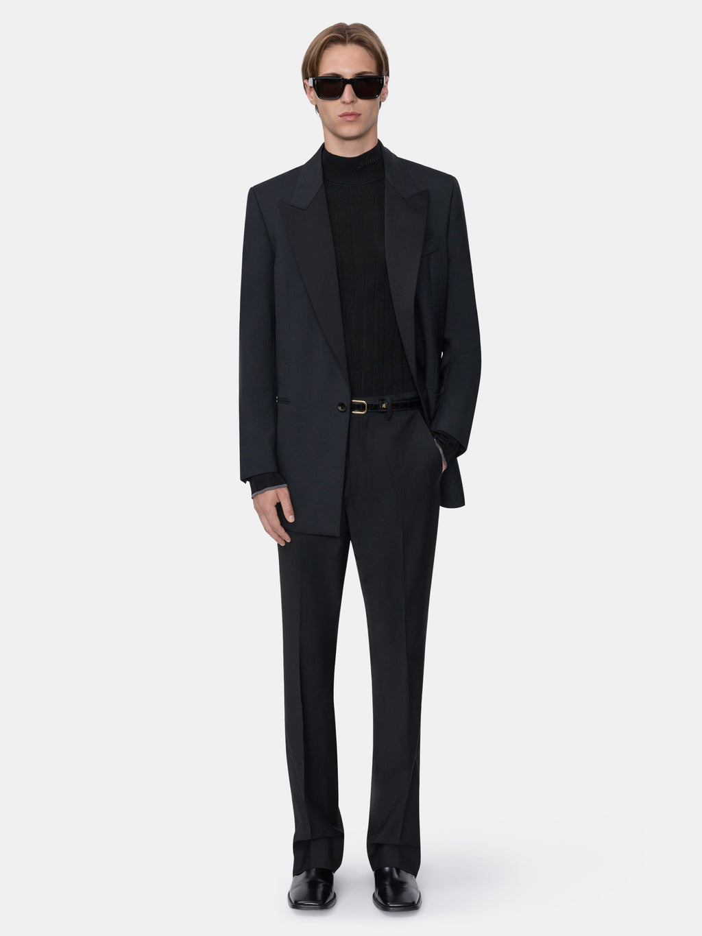 TAILORED BOOT CUT PANT - BLACK