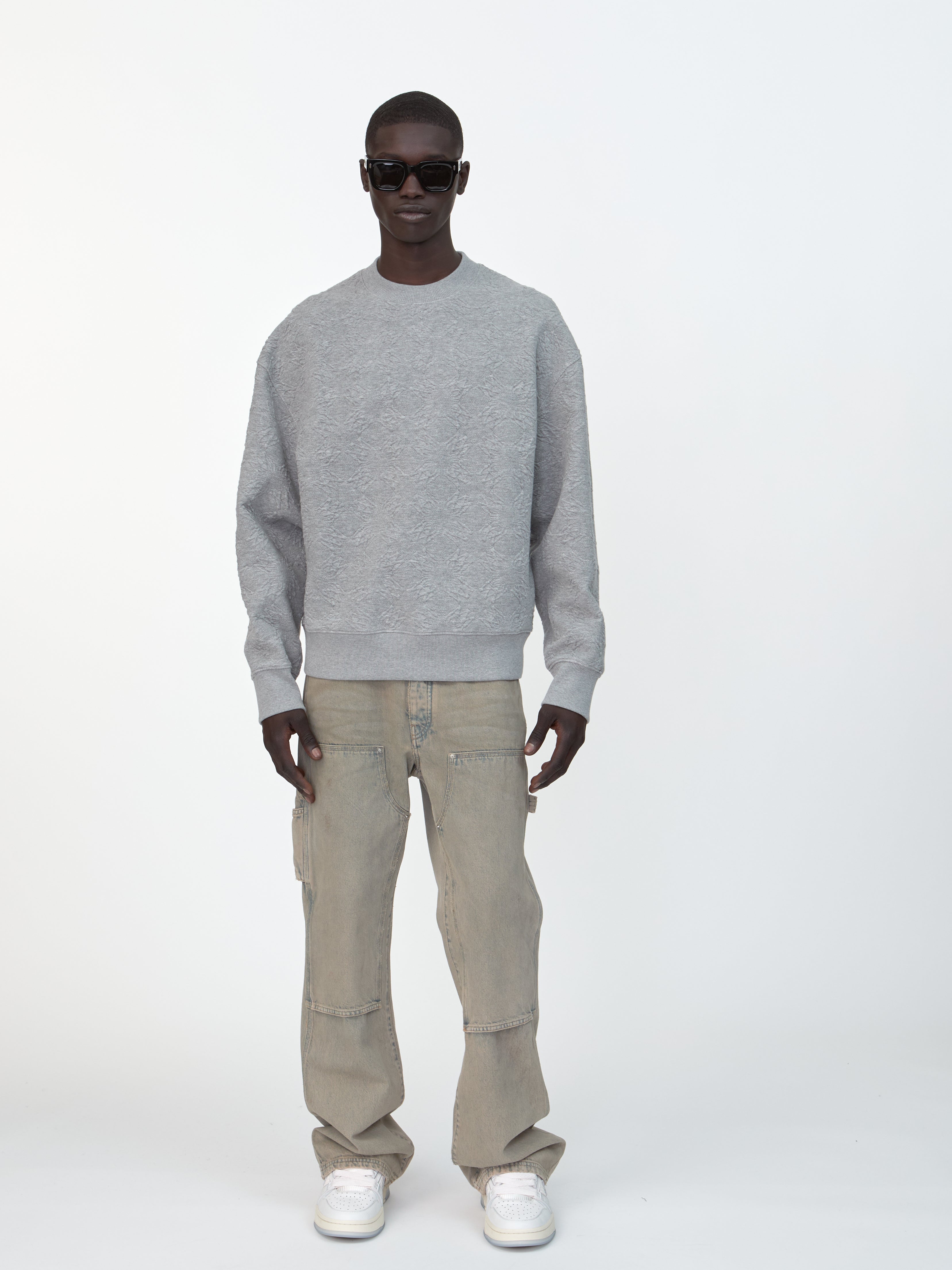 MA QUAD OVERSIZED CREW - STONE