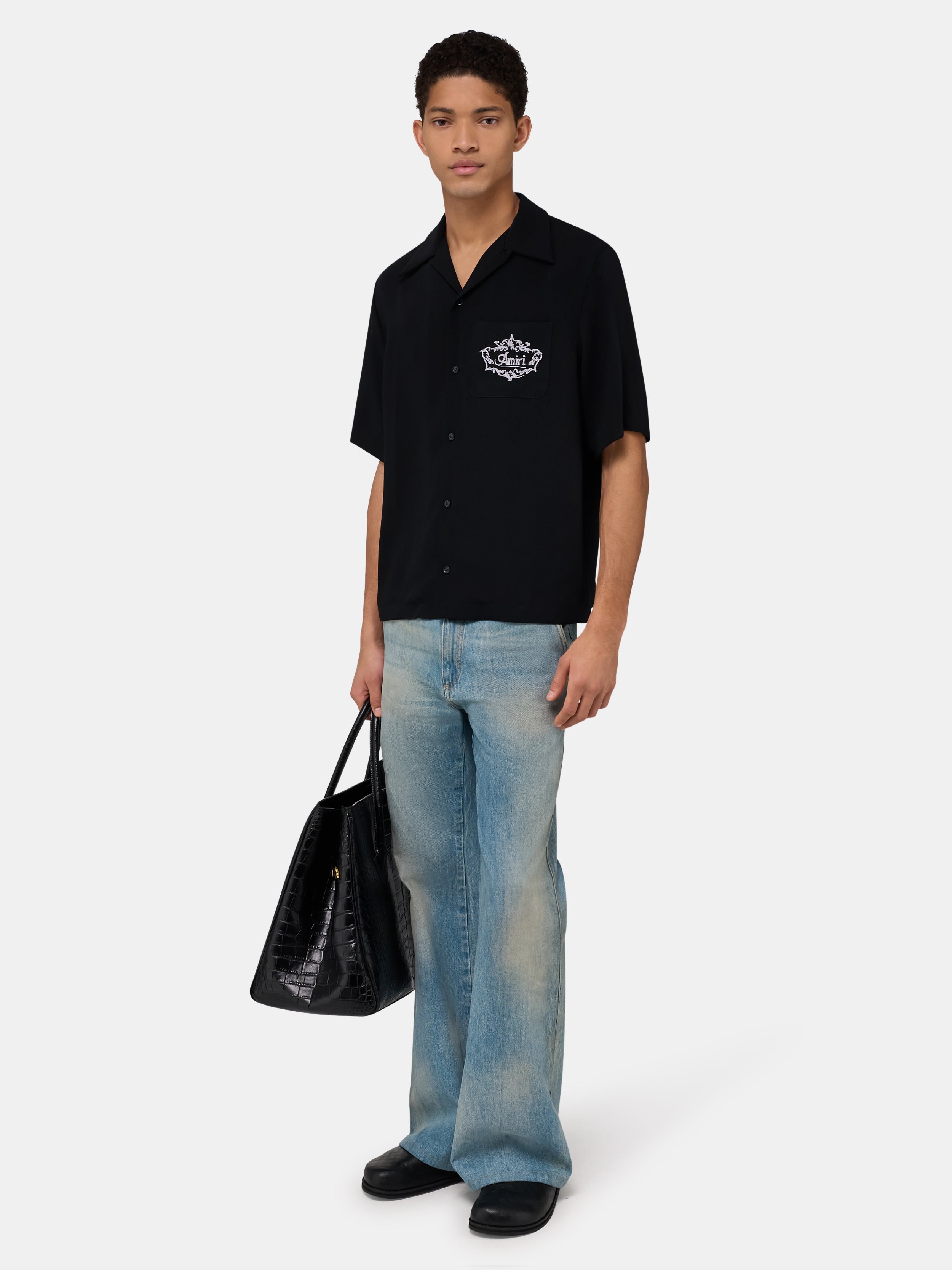 CHATEAU CREST CAMP SHIRT - Black