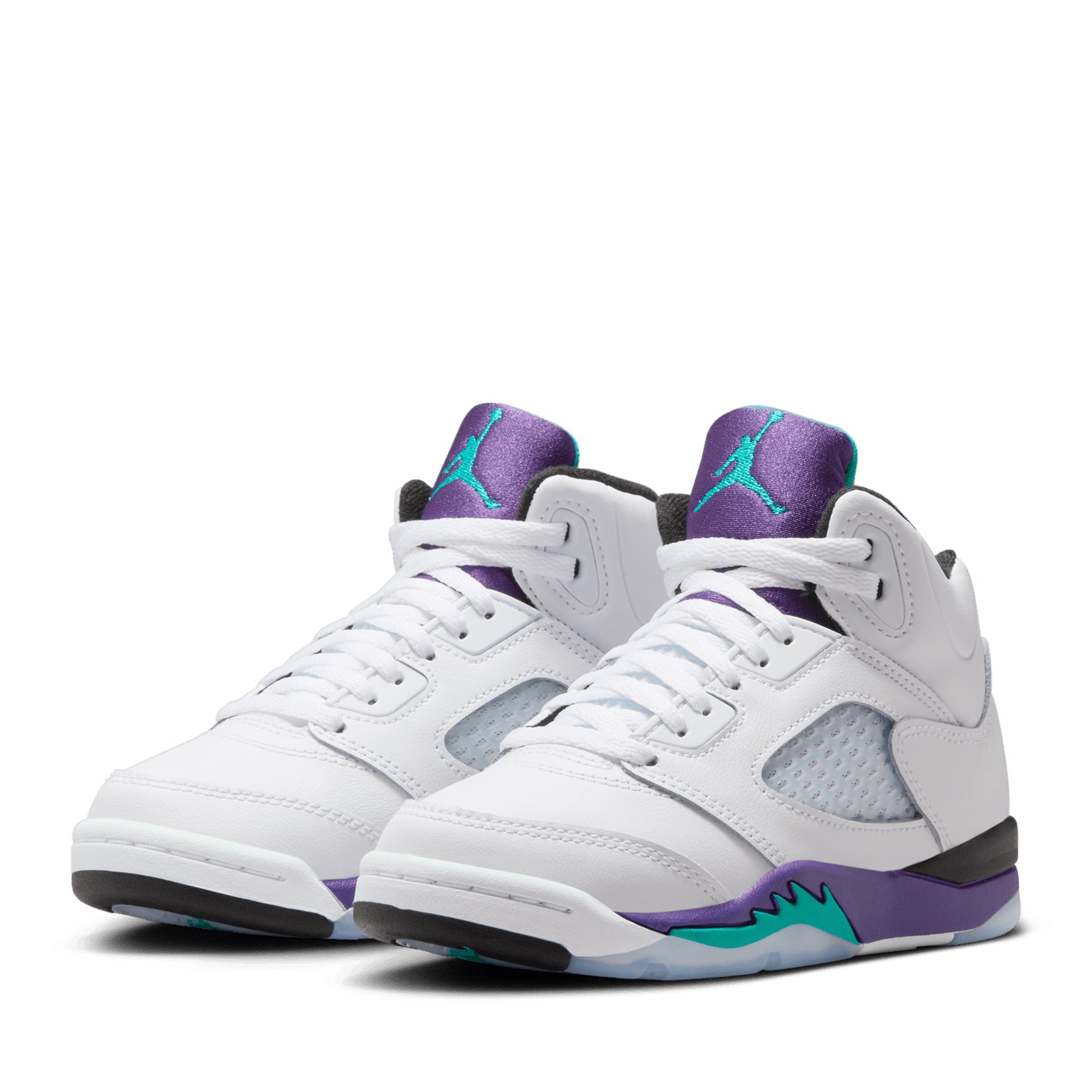 Jordan 5 Retro OG 'Grape' (PS) - White/New Emerald