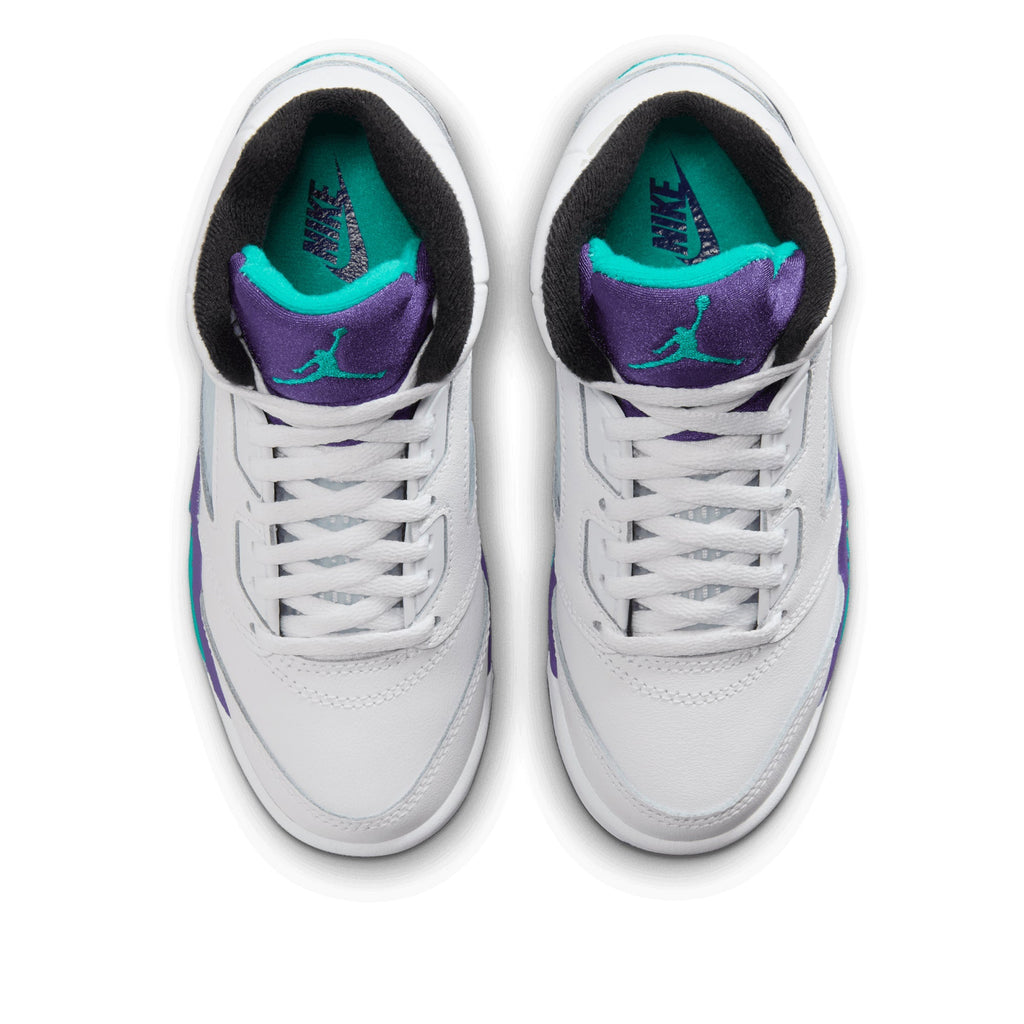Jordan 5 Retro OG 'Grape' (PS) - White/New Emerald
