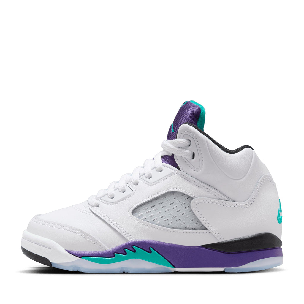 Jordan 5 Retro OG 'Grape' (PS) - White/New Emerald