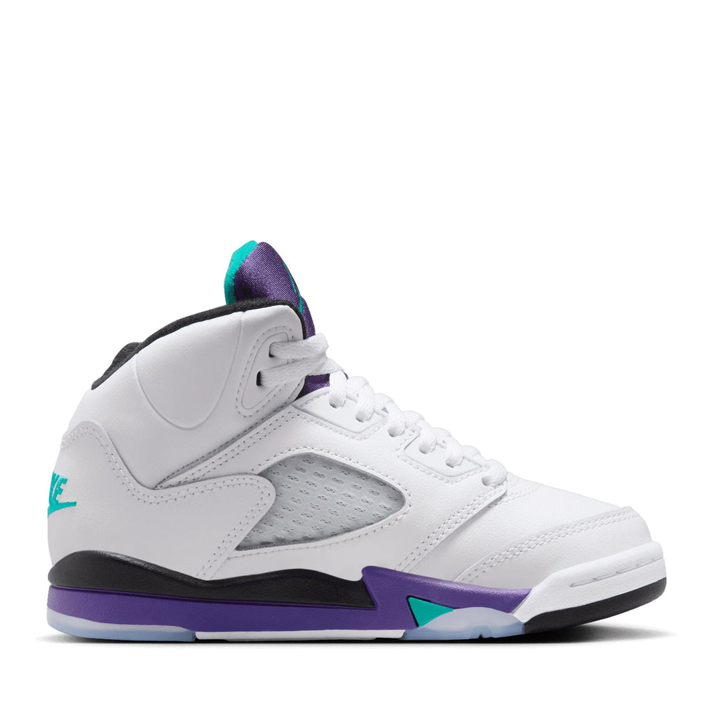 Jordan 5 Retro OG 'Grape' (PS) - White/New Emerald