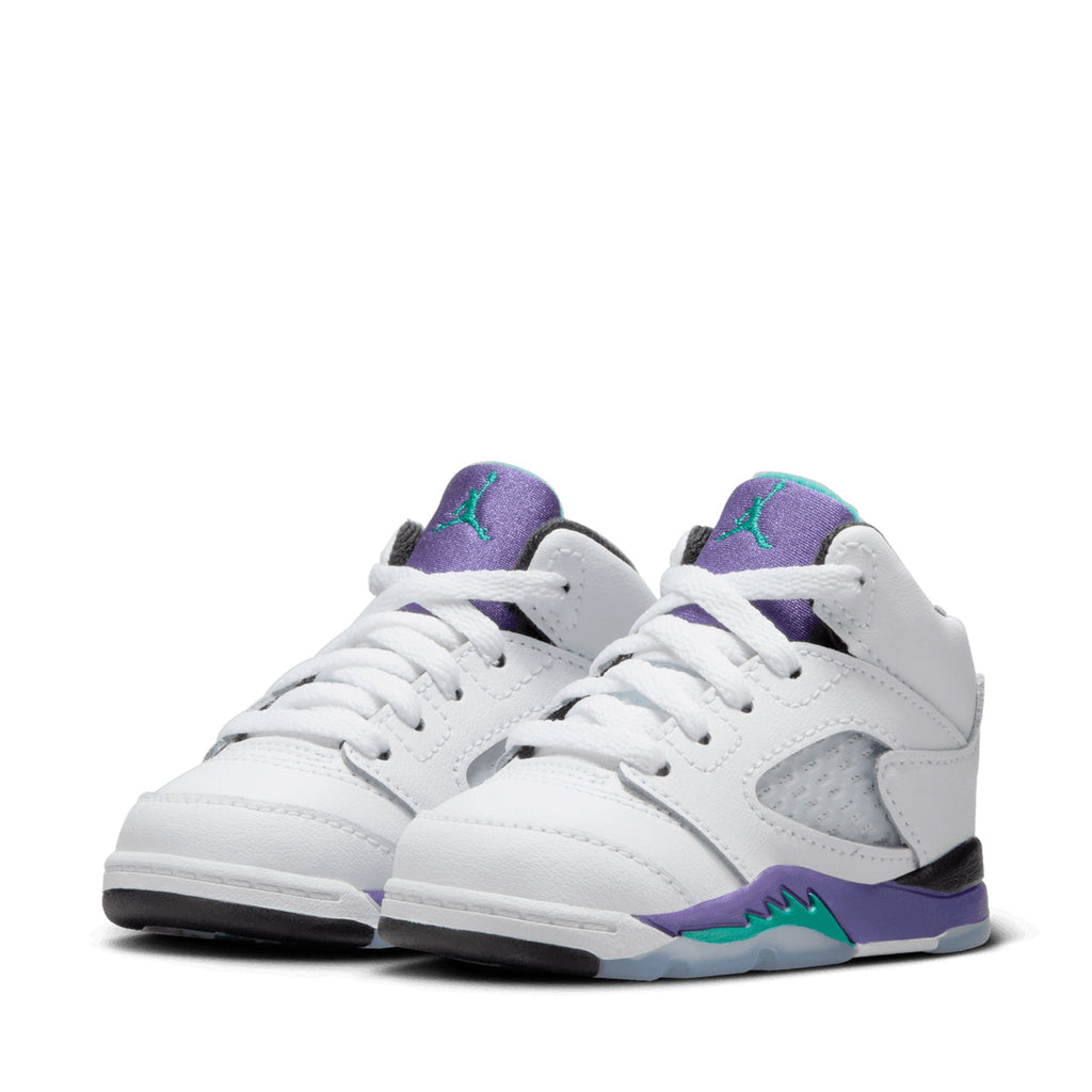 Jordan 5 Retro OG 'Grape' (TD) - White/New Emerald