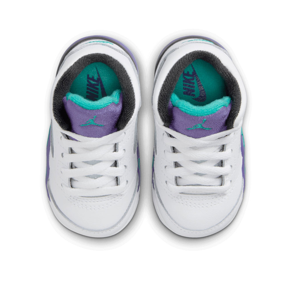 Jordan 5 Retro OG 'Grape' (TD) - White/New Emerald