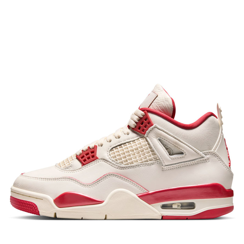Women's Air Jordan 4 Retro 'Valentine's Day' - Pale Ivory/Sierra Red