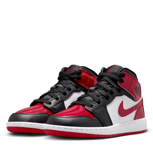 Air Jordan 1 Mid (GS) - Black/Varsity Red