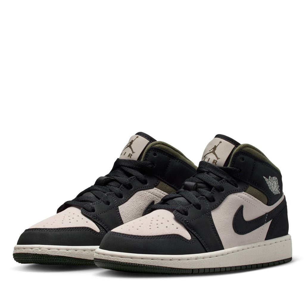 Air Jordan 1 Mid (GS) - Light Orewood Brown/Off Noir