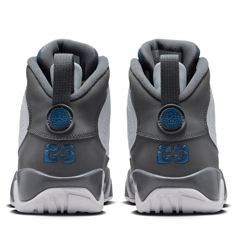 Air Jordan 9 Retro 'Flint Grey' (GS) - White/French Blue