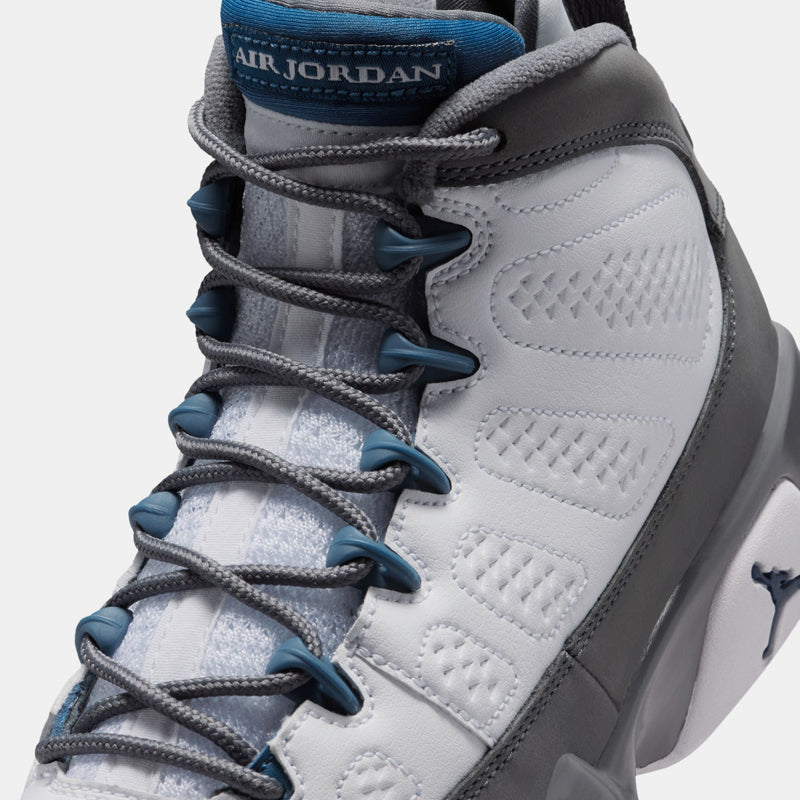 Air Jordan 9 Retro 'Flint Grey' (GS) - White/French Blue