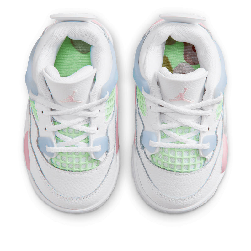 Jordan 4 Retro (TD) - White/Medium Soft Pink