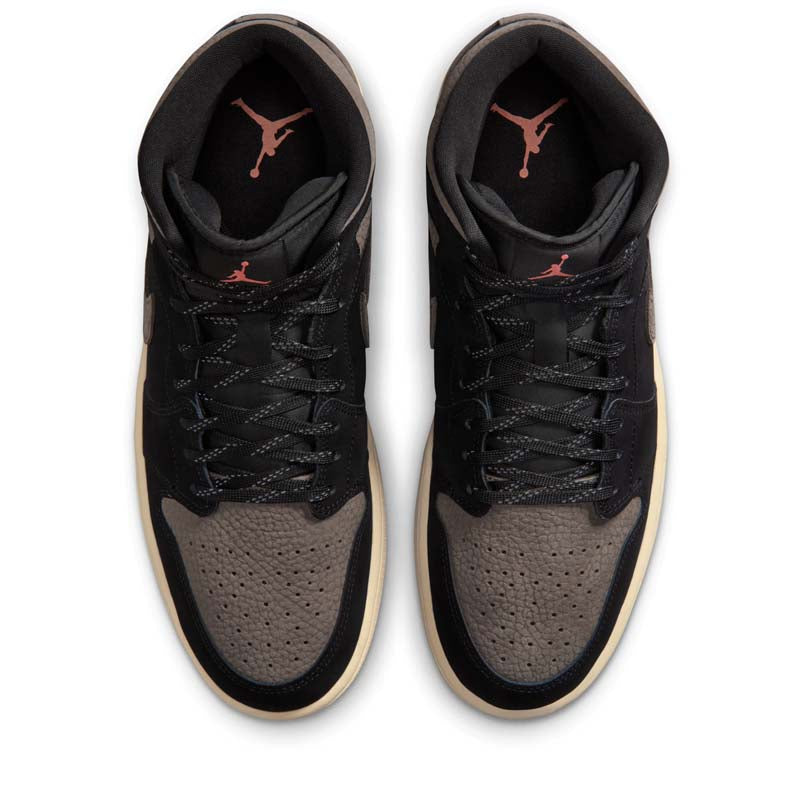 Air Jordan 1 Mid SE - Black/Olive Grey