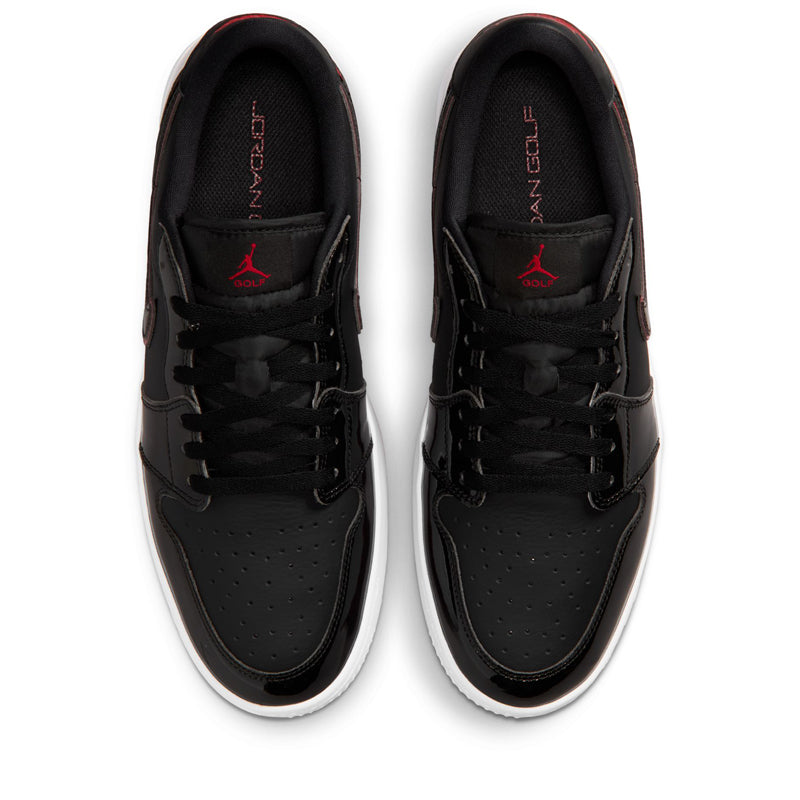 Air Jordan 1 Low Golf 'Bred' - Black/Varsity Red