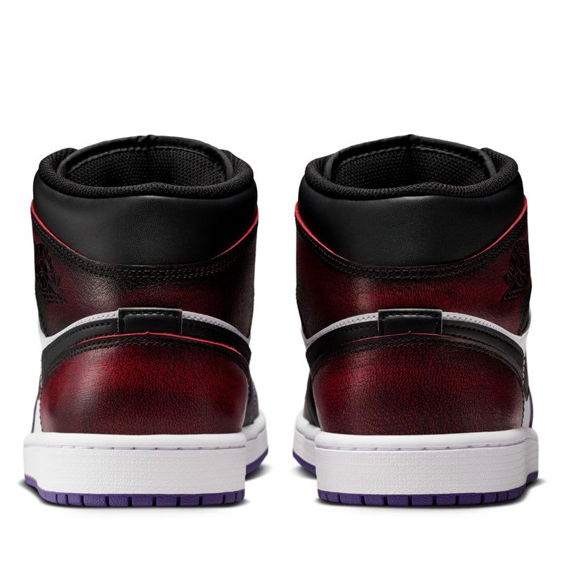 Air Jordan 1 Mid SE 'LA To Chicago' (GS) - True Red/Black
