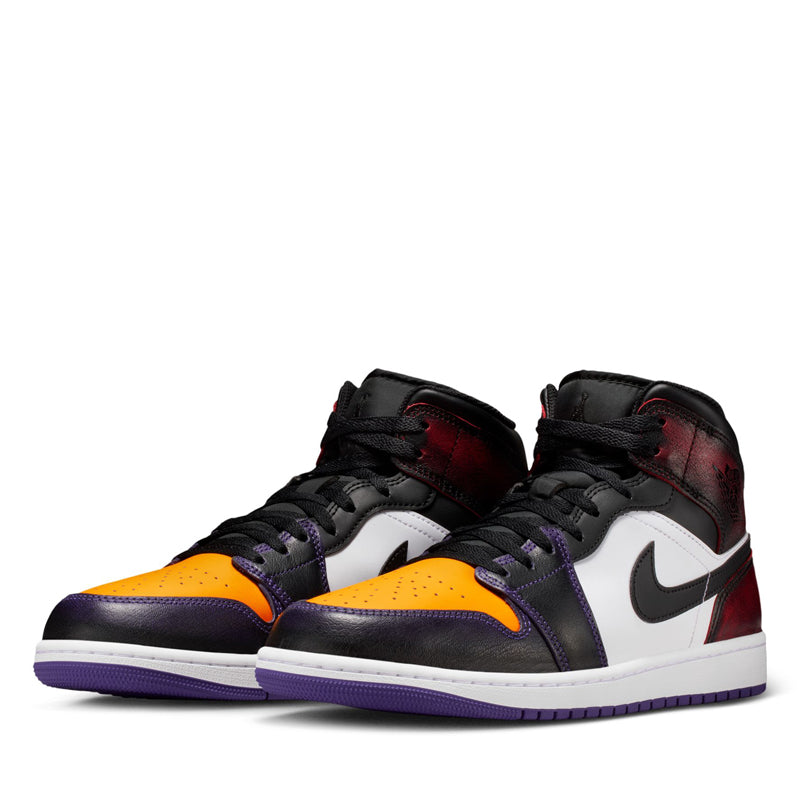Air Jordan 1 Mid SE 'LA To Chicago' (GS) - True Red/Black