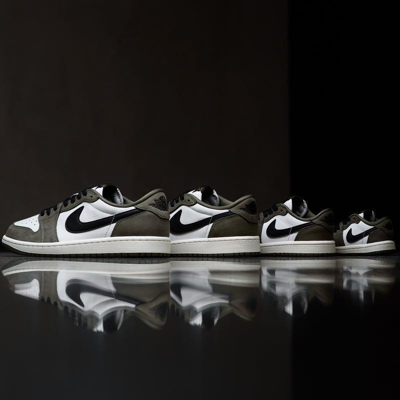 Jordan 1 Retro Low OG (PS) - Medium Olive/Black