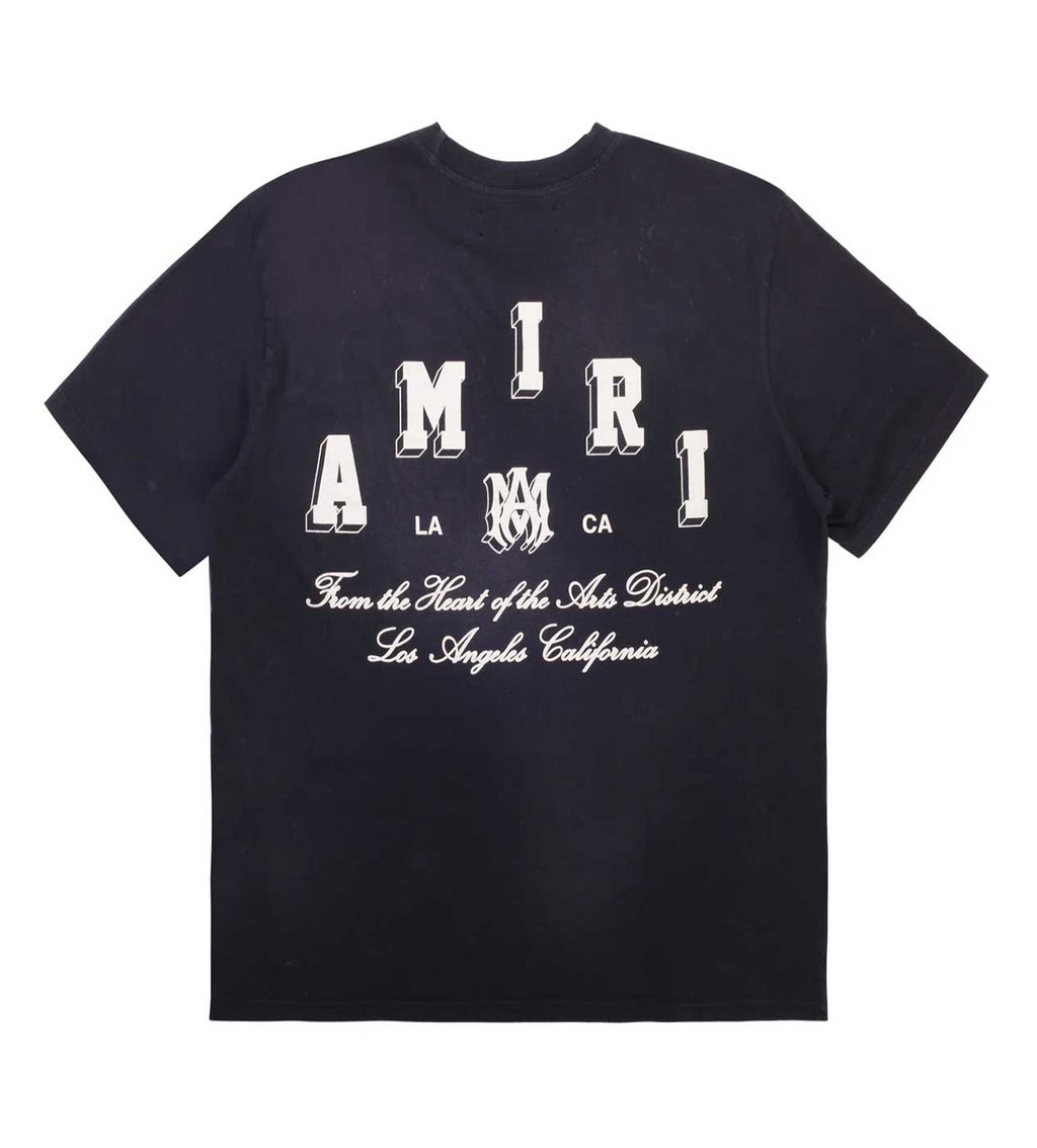 Amiri Collegiate Tee Black