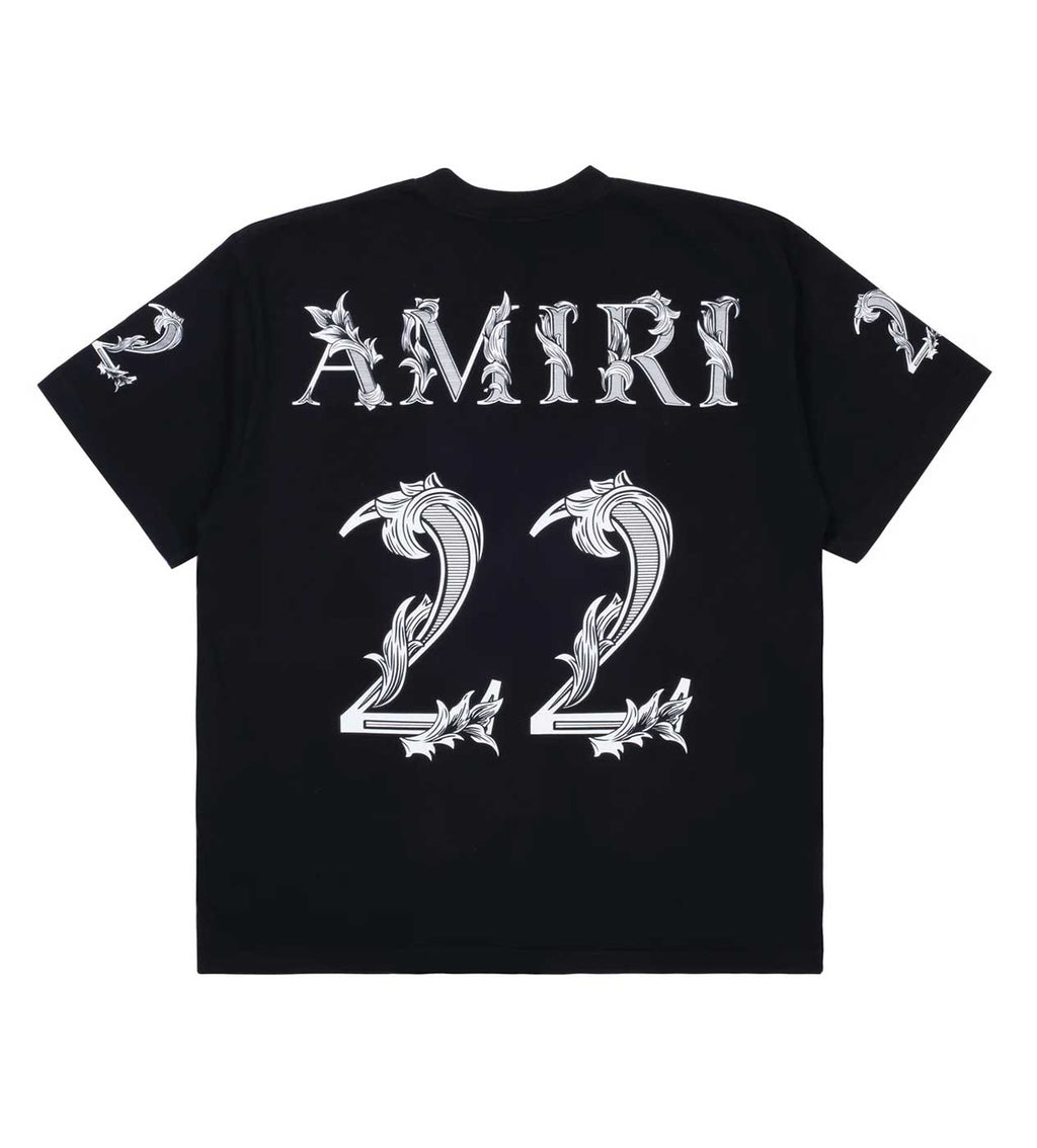 Amiri Oversized 22 Tee Black