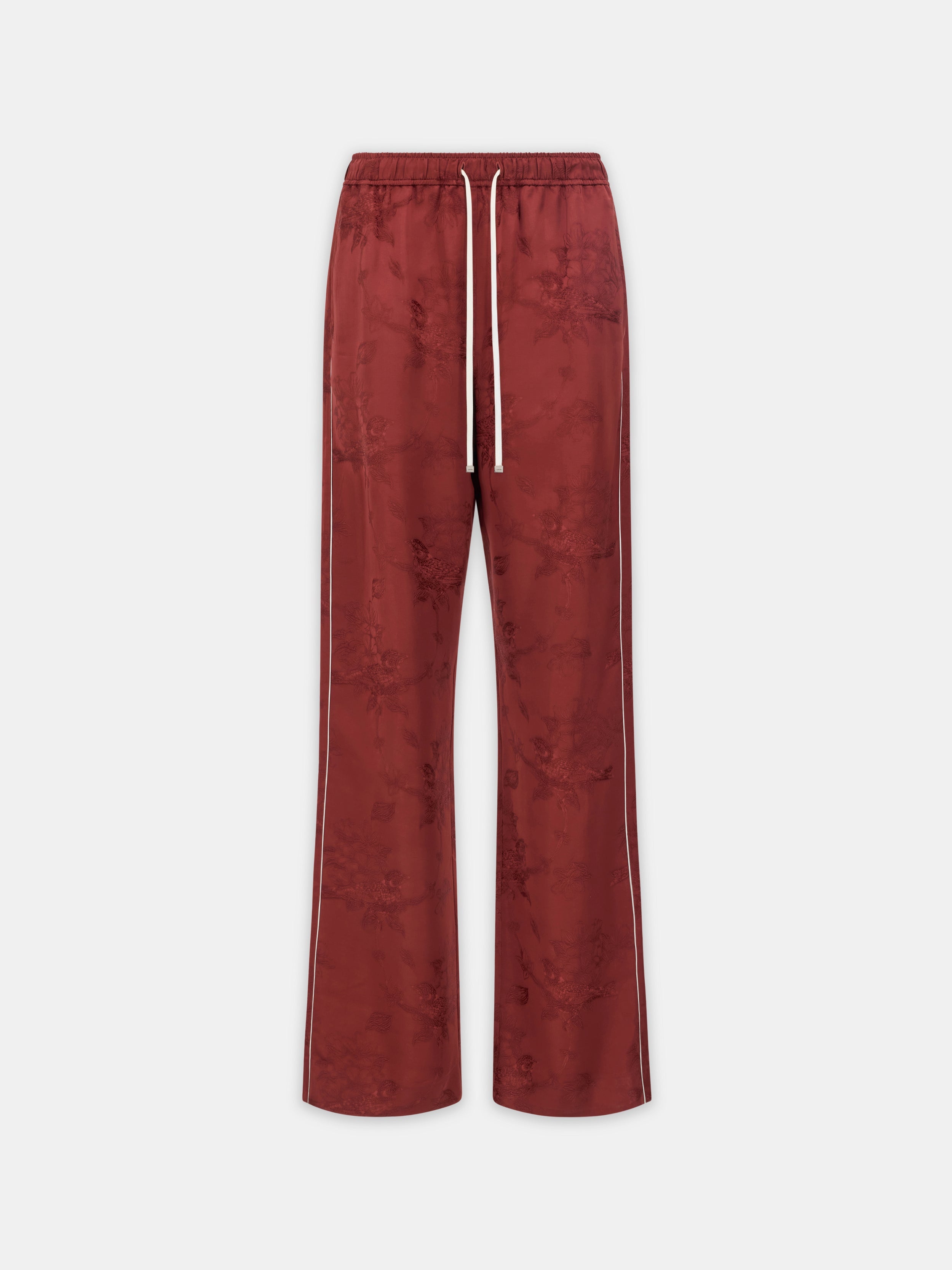FLORAL JACQUARD PULL ON PANT - Terracotta
