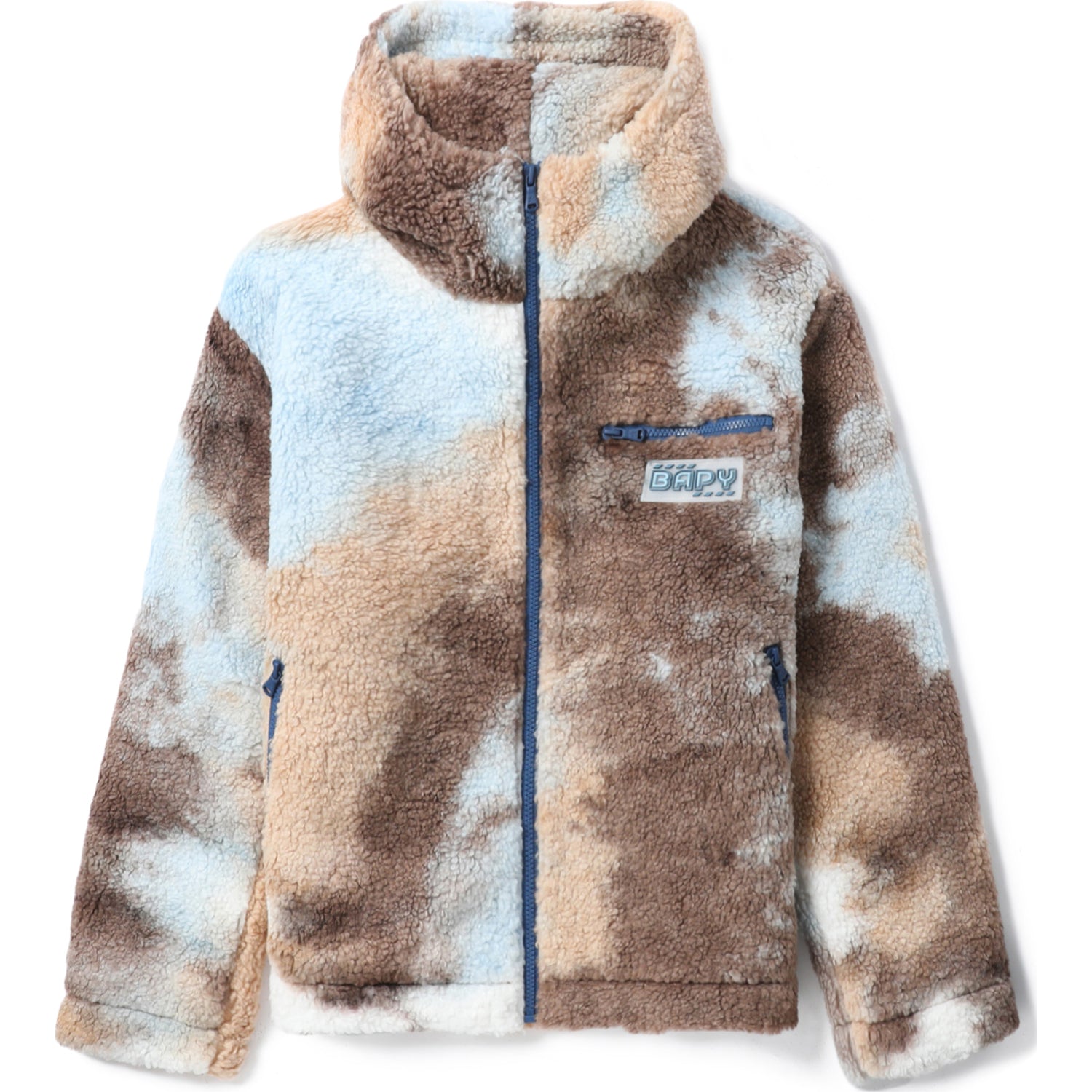 BAPE BAPY MULTI COLOR FLEECE JACKET LADIES