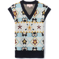 BAPE BAPY INTARSIA KNIT VEST LADIES