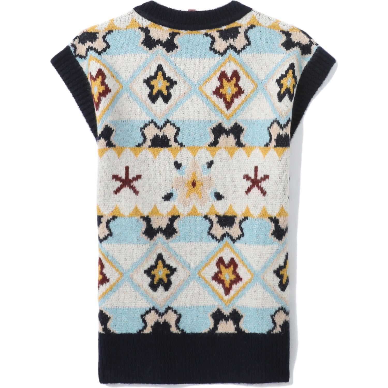 BAPE BAPY INTARSIA KNIT VEST LADIES