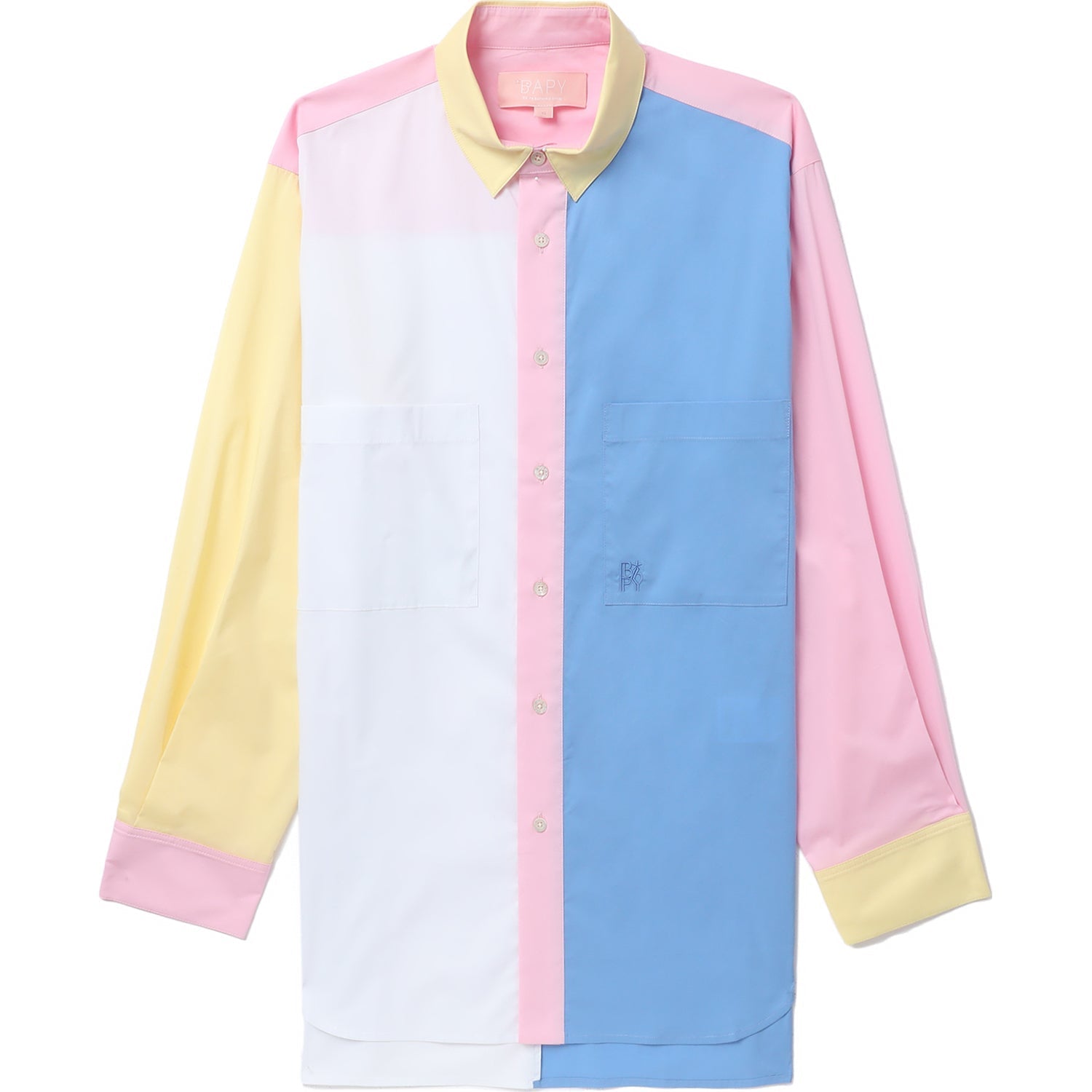 BAPE BAPY COLOR BLOCK SHIRT LADIES