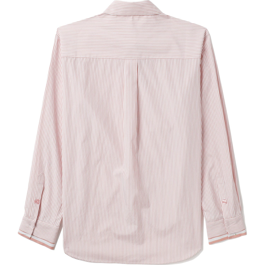 BAPE BAPY LAYERS PINK STRIPES SHIRT LADIES