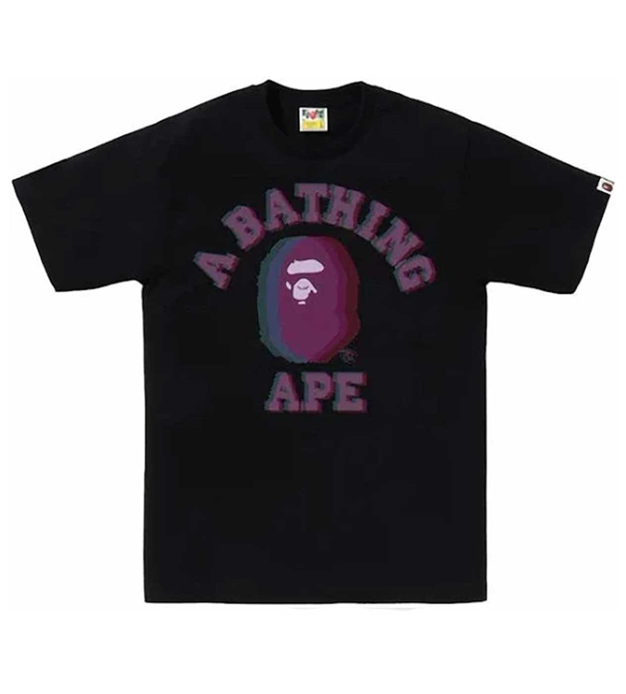 Bape Glitch Art College Black
