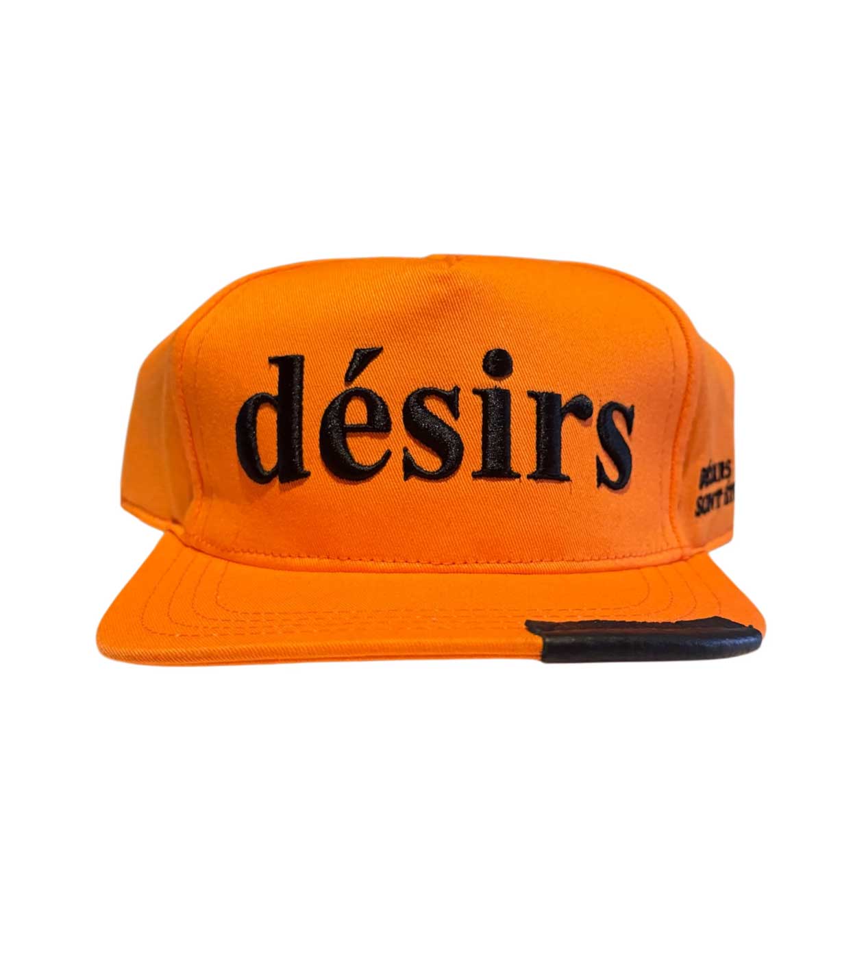 Matiere De Desirs Leather Patch Hat Orange