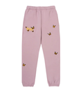 Butterfly Fleece Sweatpants Pink