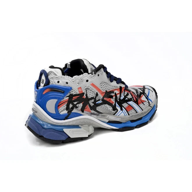 Balenciaga Runner White And Blue Printing