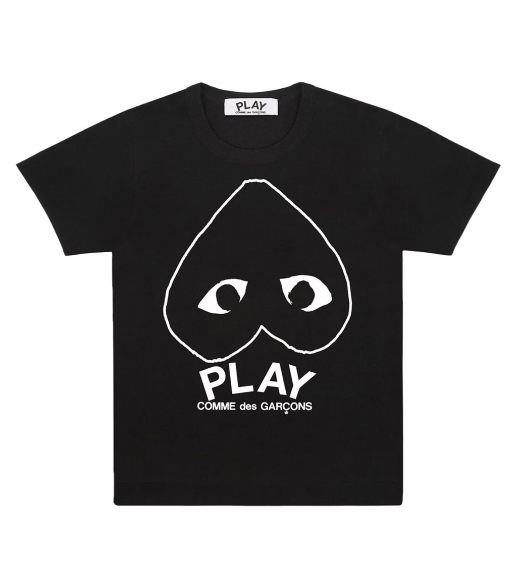CDG Black Inverted Heart T-Shirt