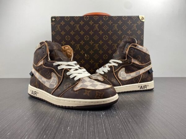 Louis Vuitton x Nike Air Force 1 High ‘Monogram Brown Damier Azur’