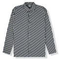 Dior Oblique Beige Navy Blue Cotton Knit Overshirt